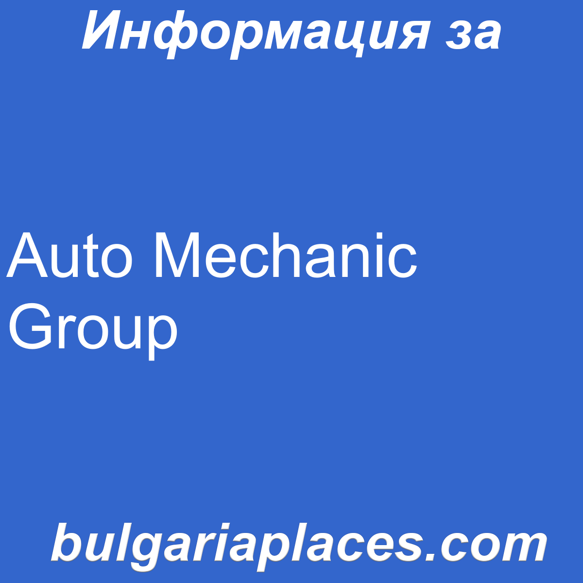 Auto Mechanic Group