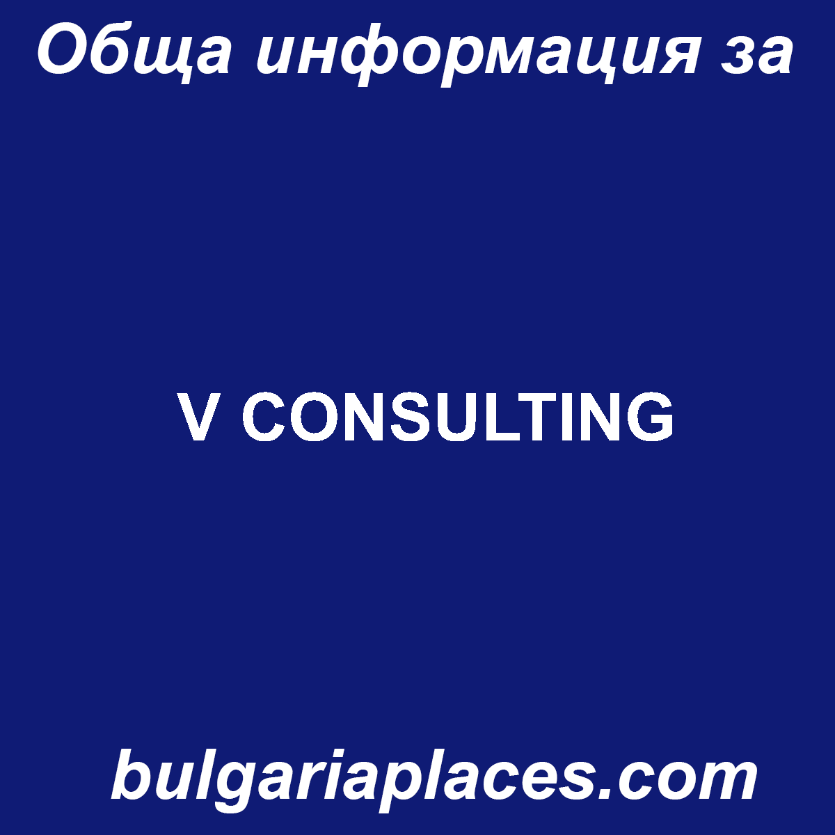 V CONSULTING
