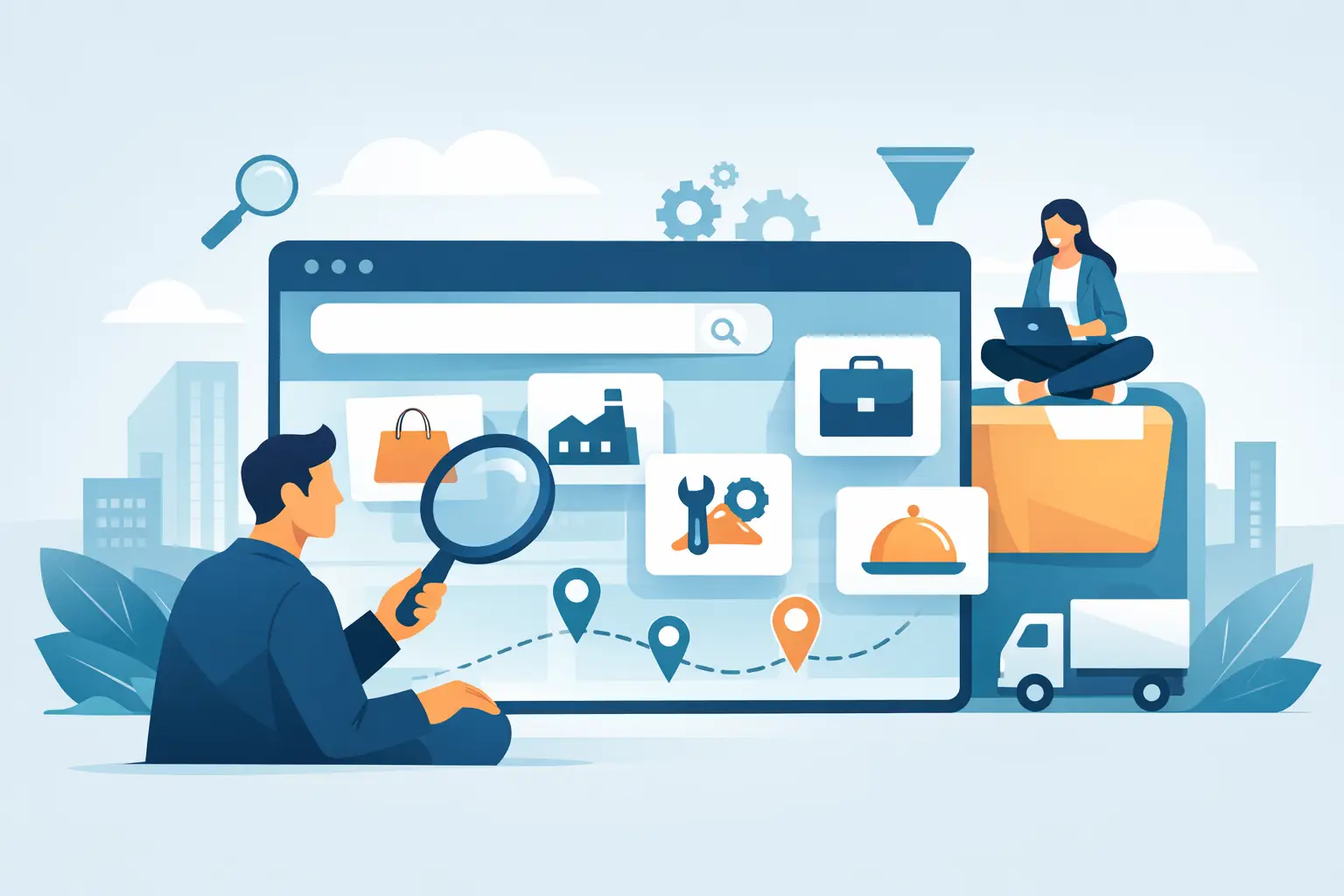 Как да намерите фирми по категории бързо