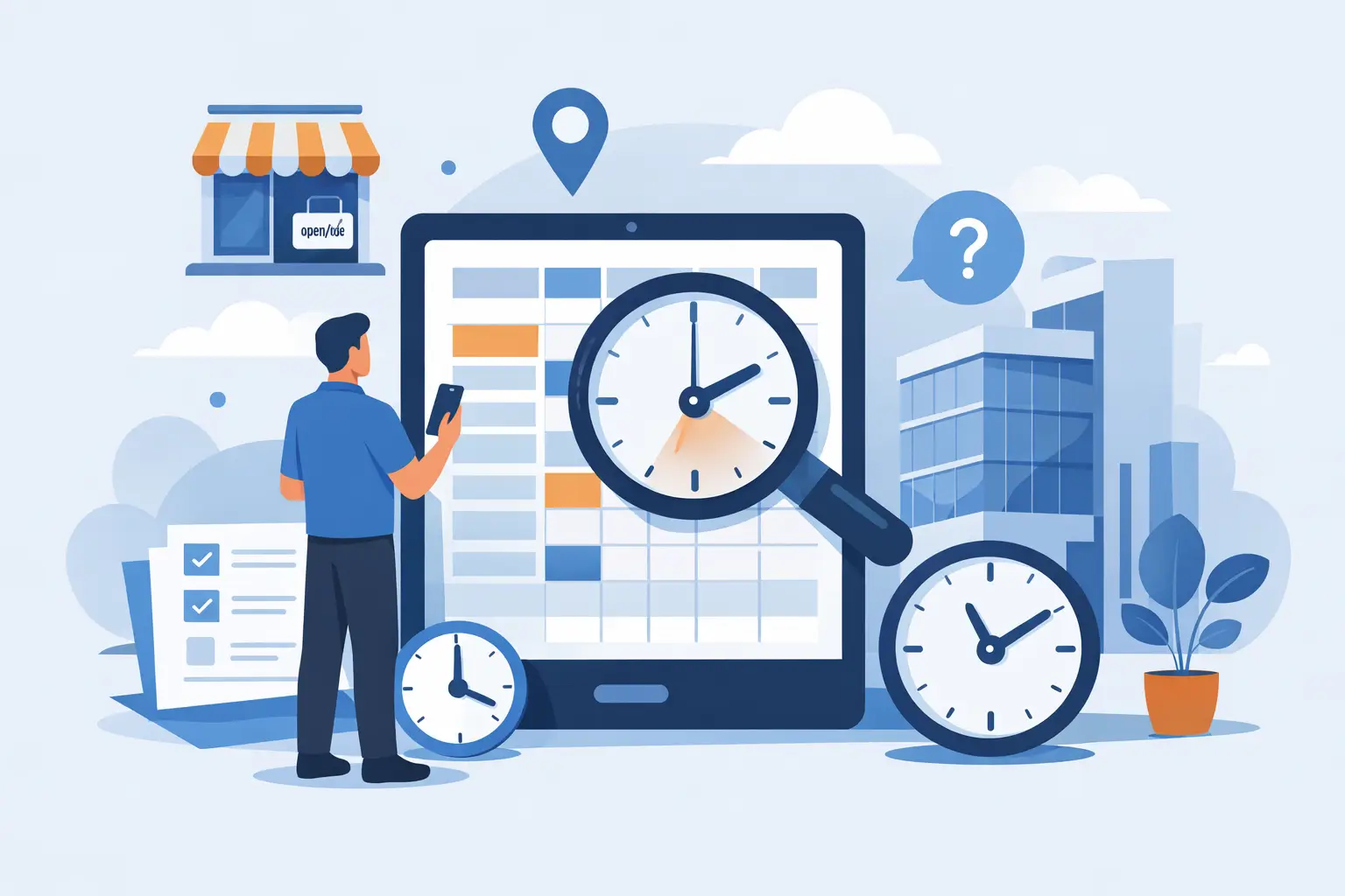 Как да проверите работното време на фирма