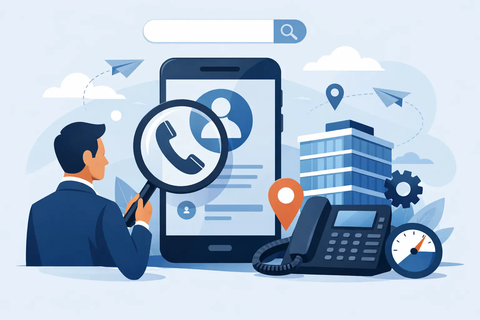 Къде да намеря телефон на фирма бързо