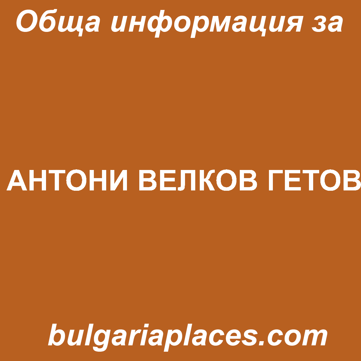 АНТОНИ ВЕЛКОВ ГЕТОВ