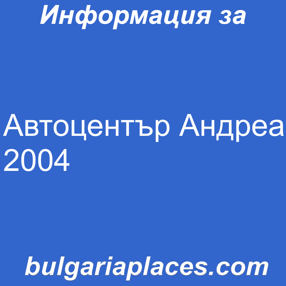 Автоцентър Андреа 2004