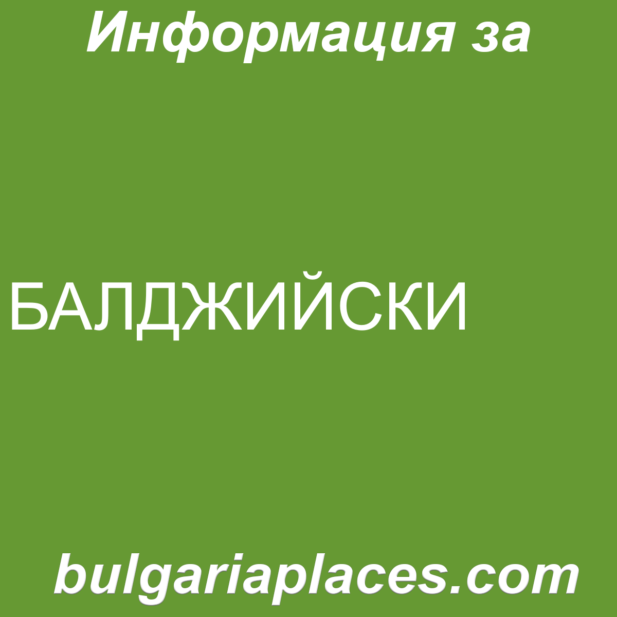 БАЛДЖИЙСКИ