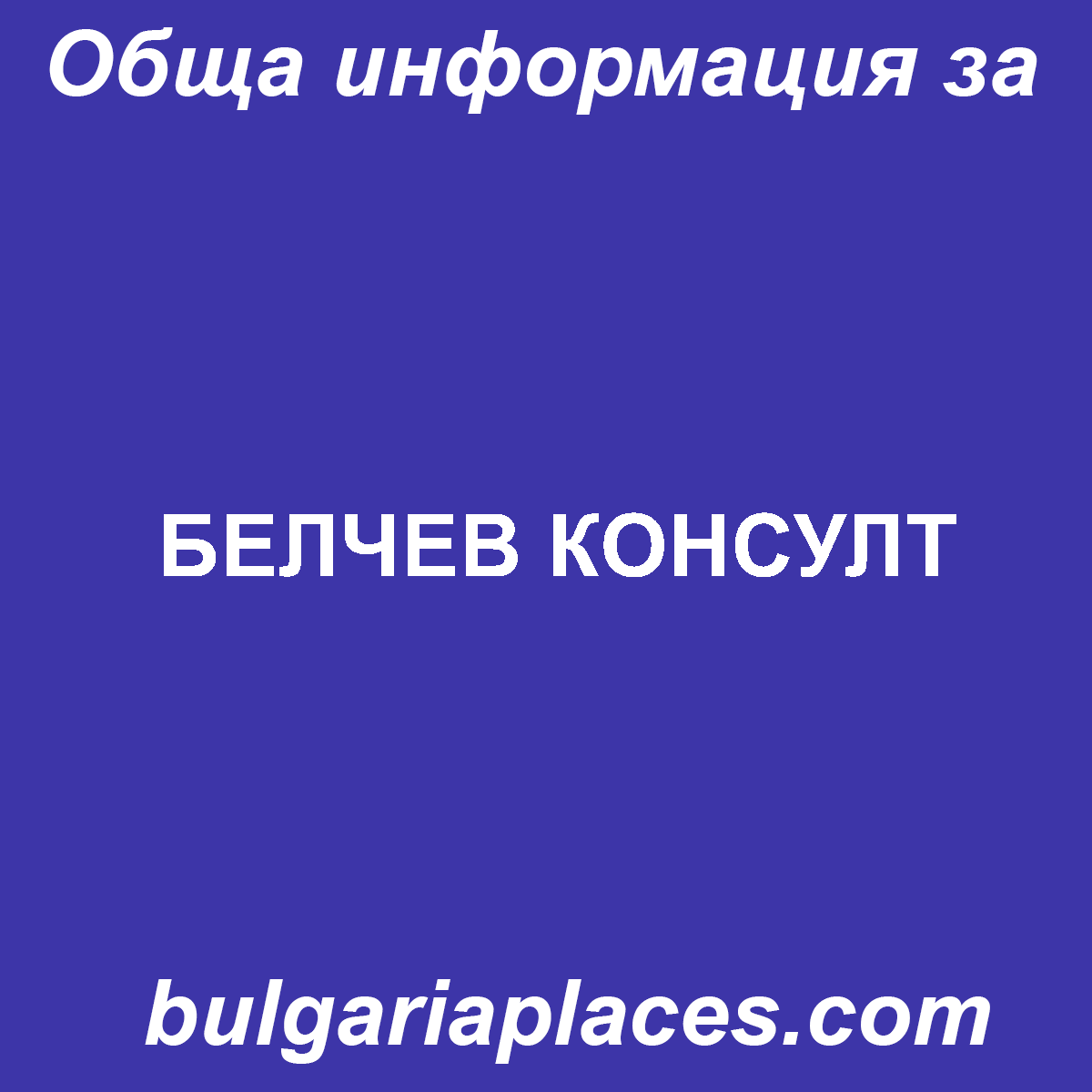 БЕЛЧЕВ КОНСУЛТ