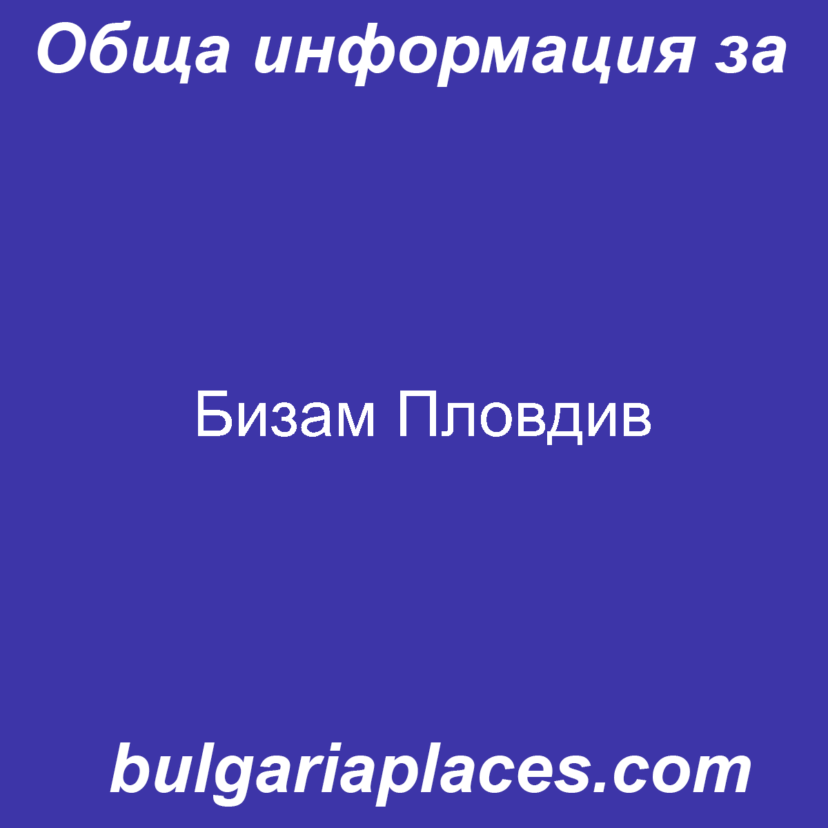 Бизам Пловдив