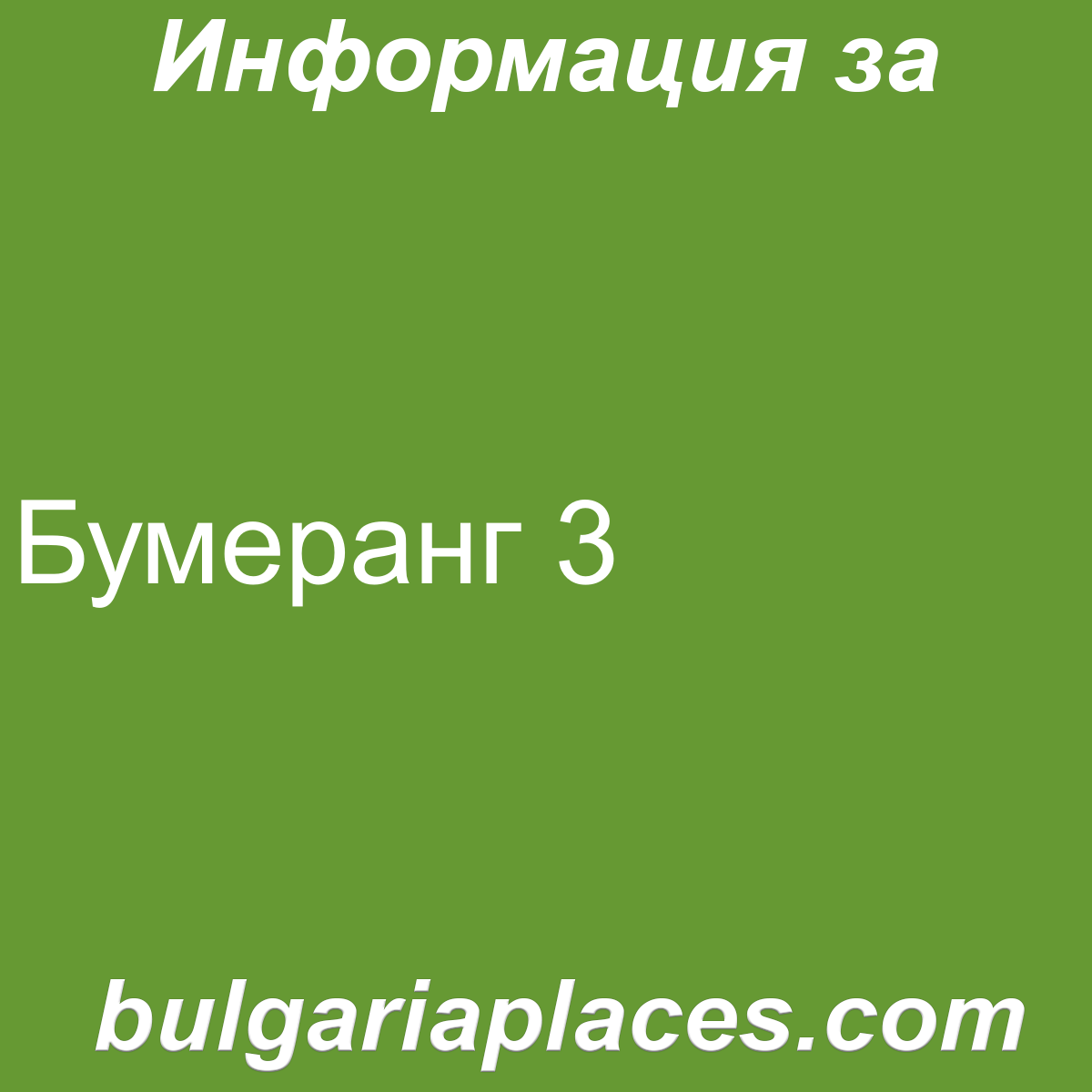 Бумеранг 3