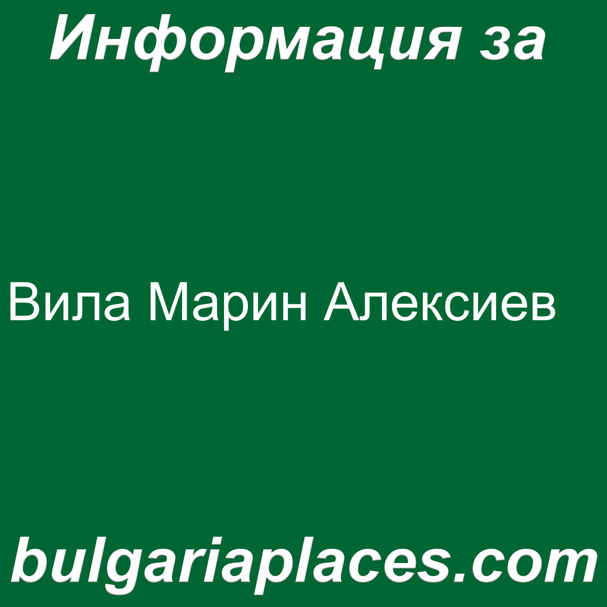 Вила Марин Алексиев