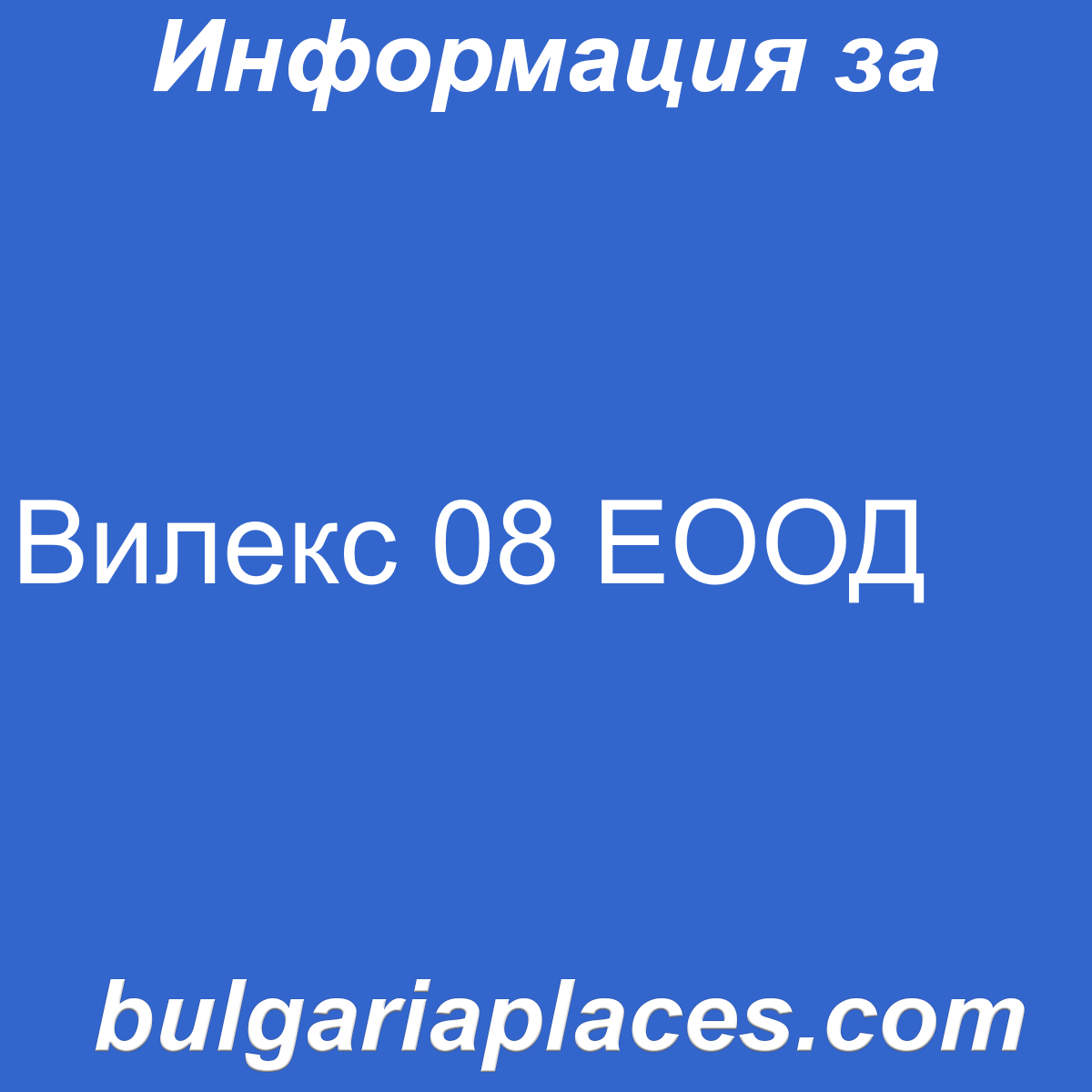 Вилекс 08 ЕООД