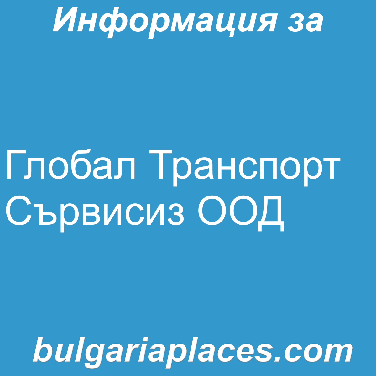 Глобал Транспорт Сървисиз ООД