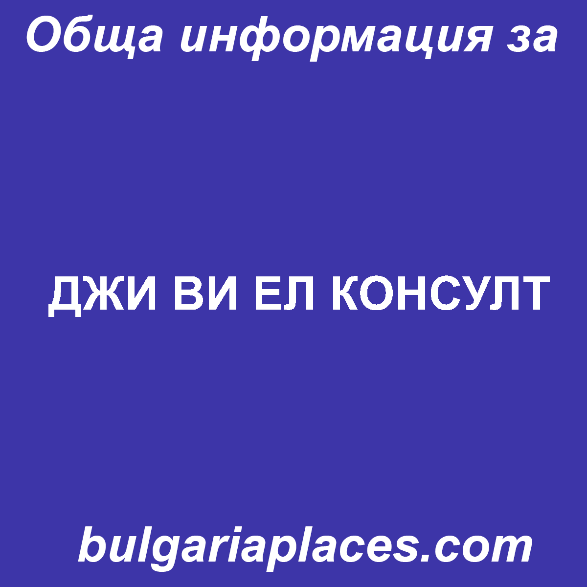 ДЖИ ВИ ЕЛ КОНСУЛТ