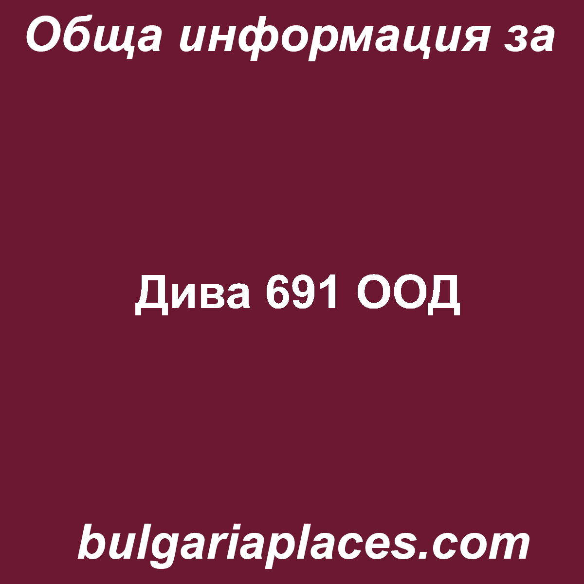 Дива 691 ООД