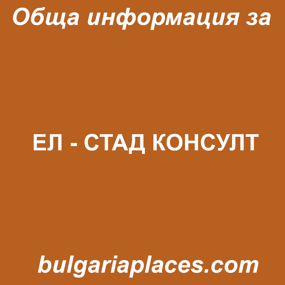 ЕЛ – СТАД КОНСУЛТ