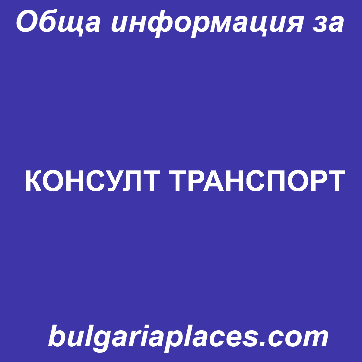 КОНСУЛТ ТРАНСПОРТ