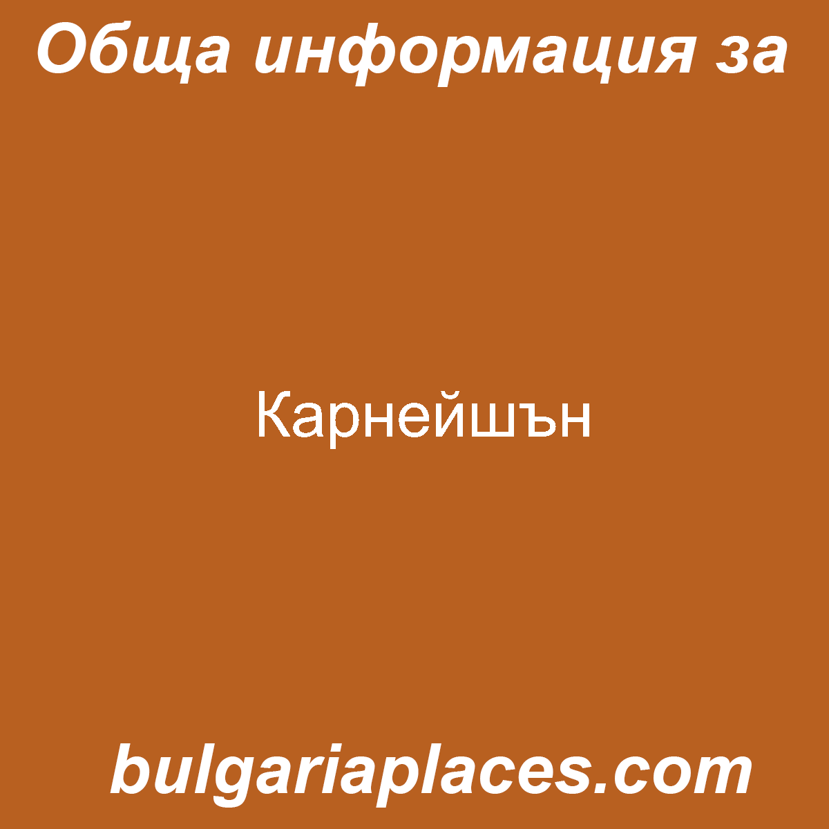 Карнейшън