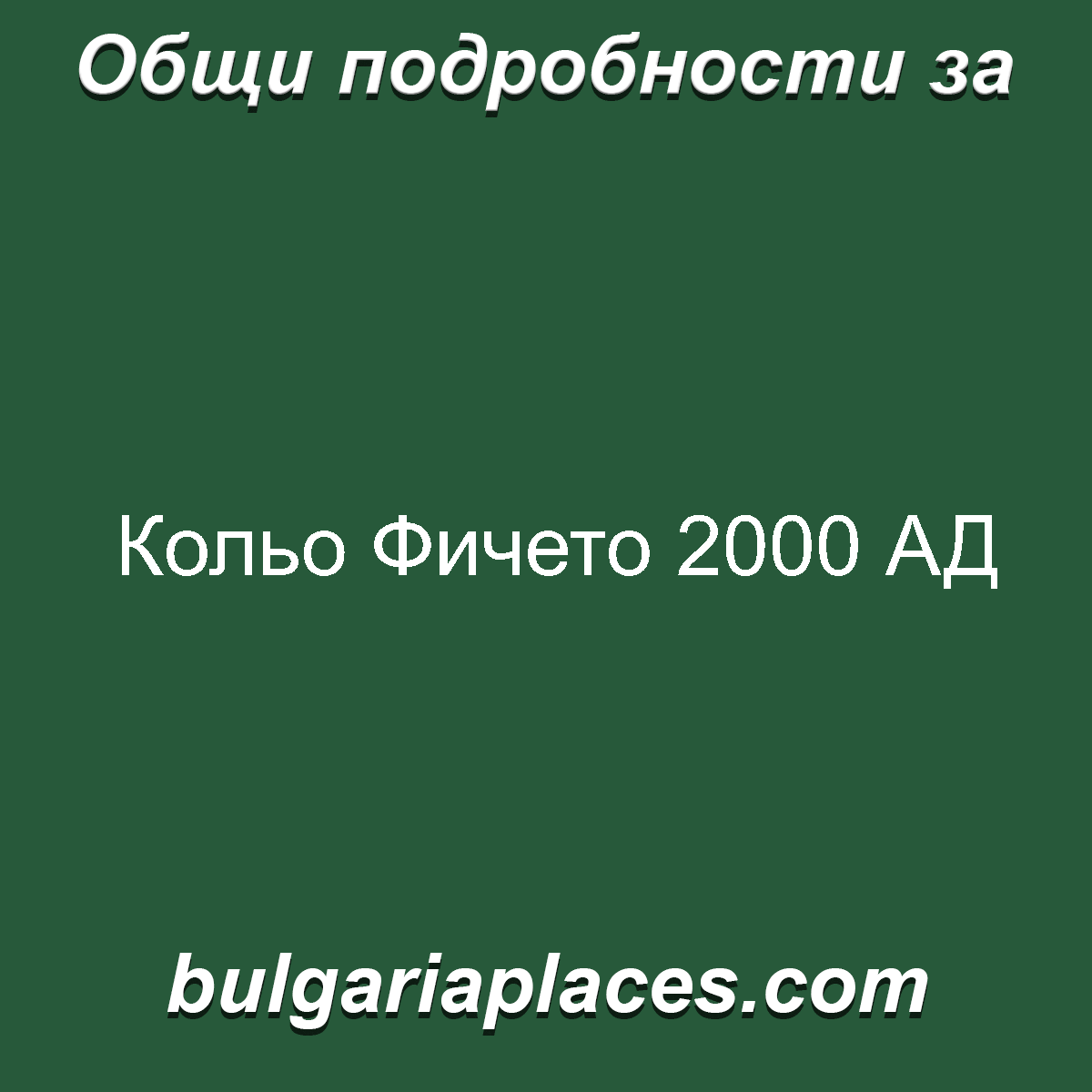 Кольо Фичето 2000 АД
