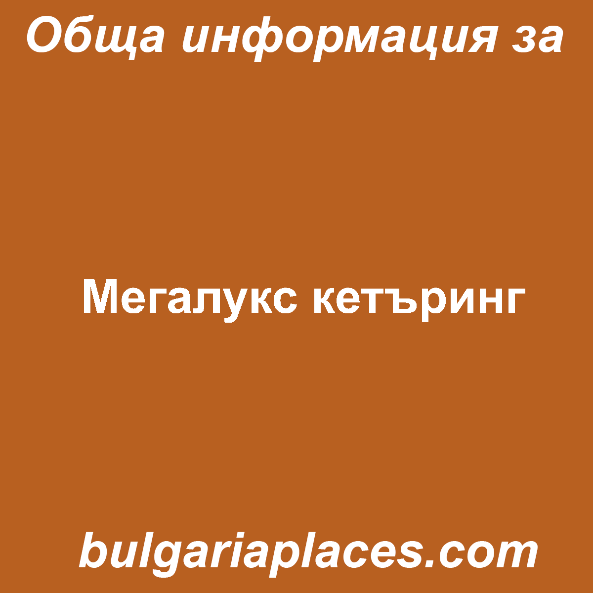 Мегалукс кетъринг