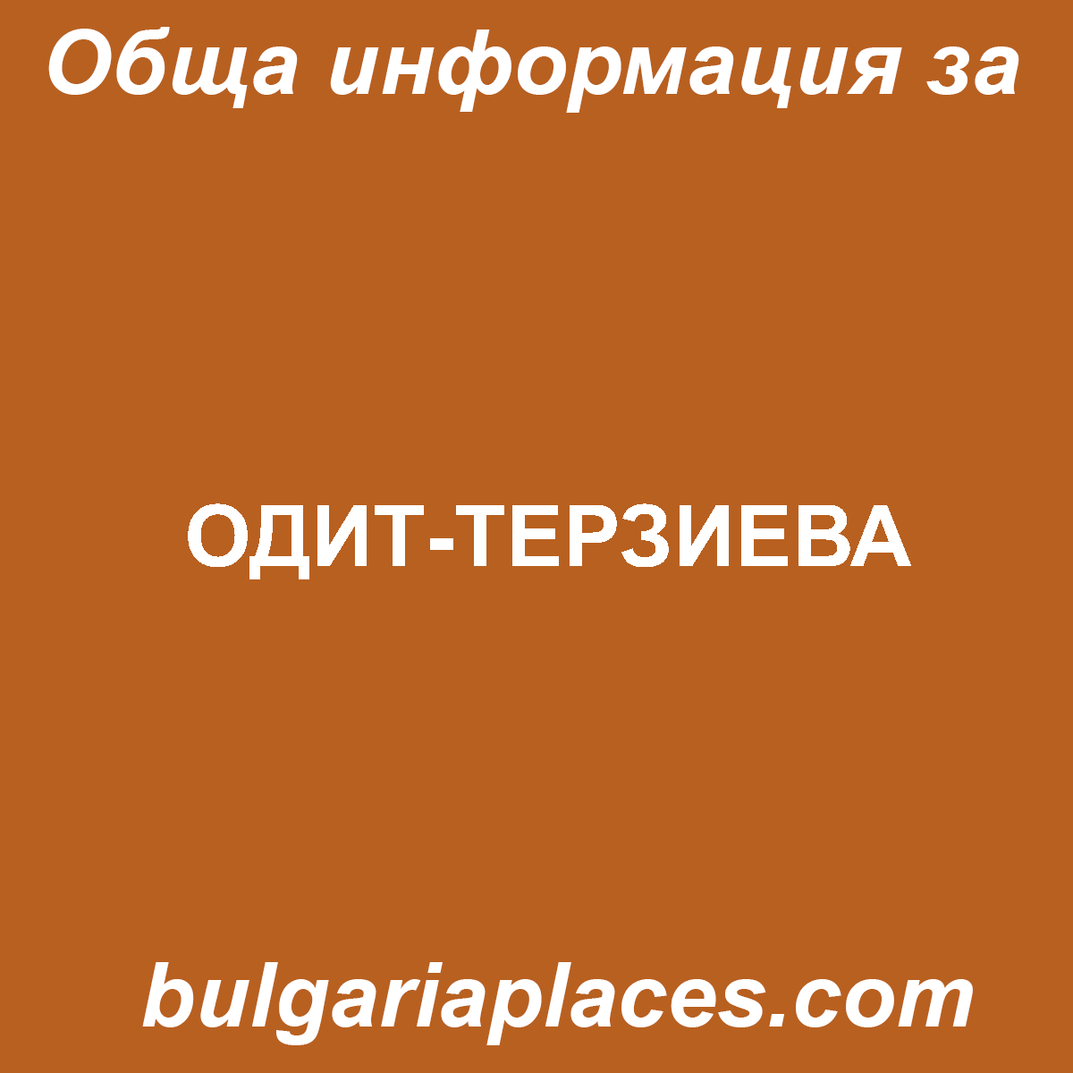 ОДИТ-ТЕРЗИЕВА