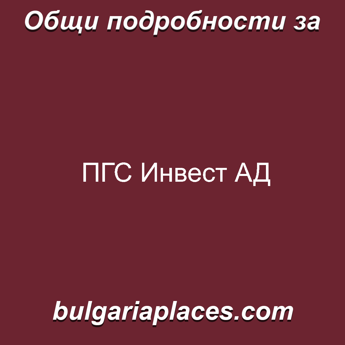 ПГС Инвест АД