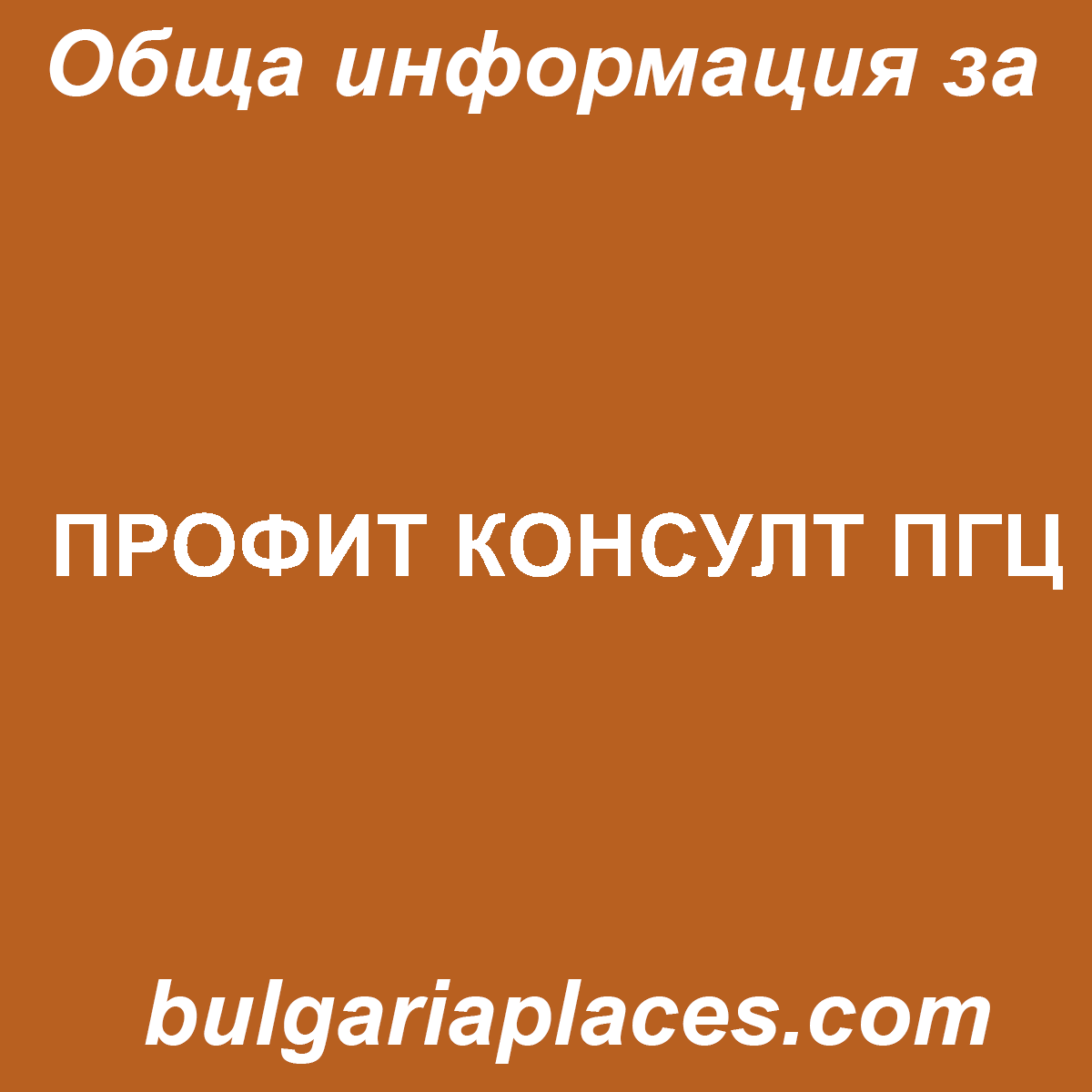 ПРОФИТ КОНСУЛТ ПГЦ