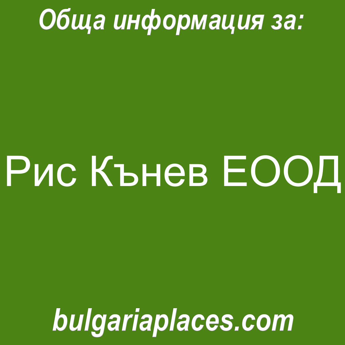 Рис Кънев ЕООД