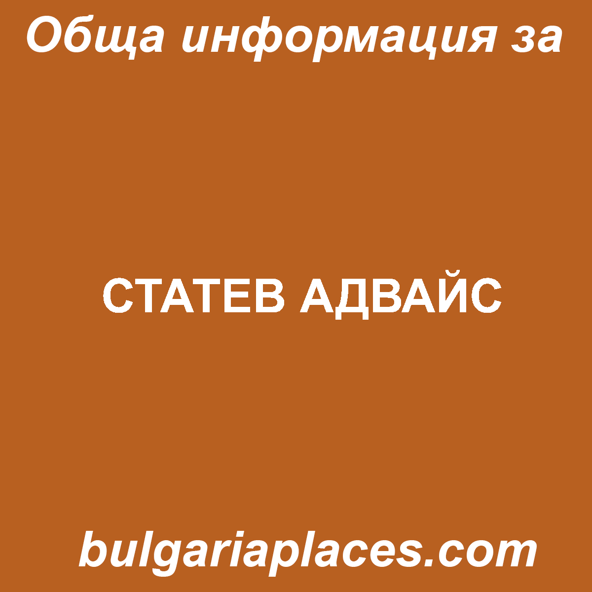 СТАТЕВ АДВАЙС