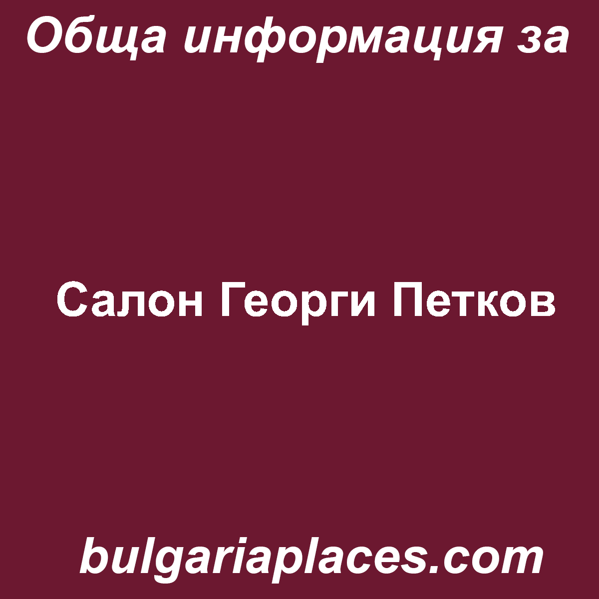 Салон Георги Петков