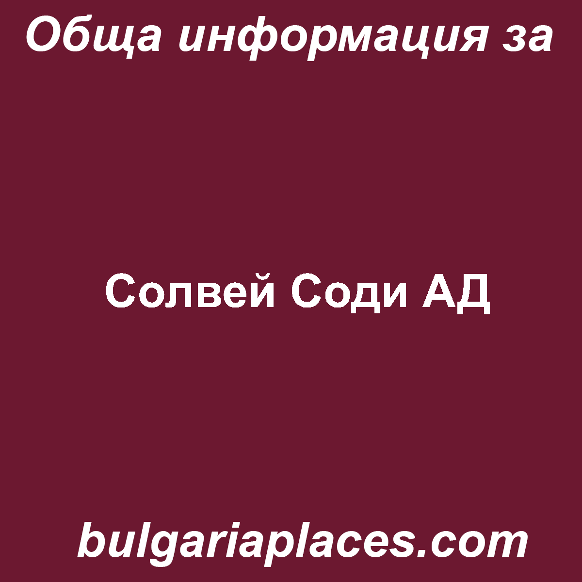 Солвей Соди АД