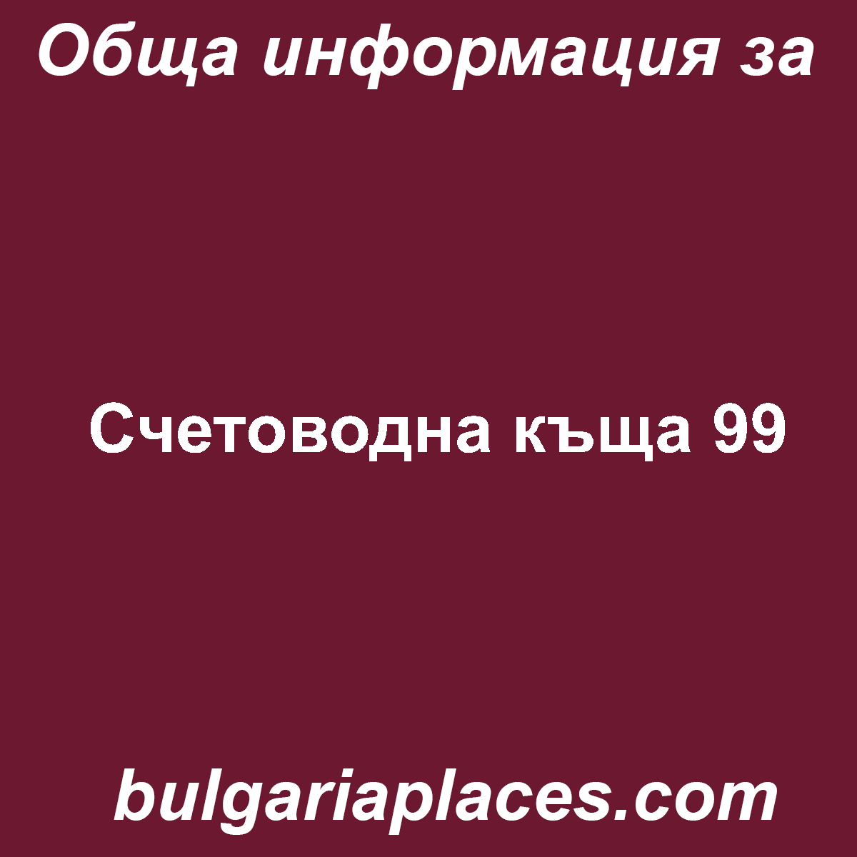 Счетоводна къща 99
