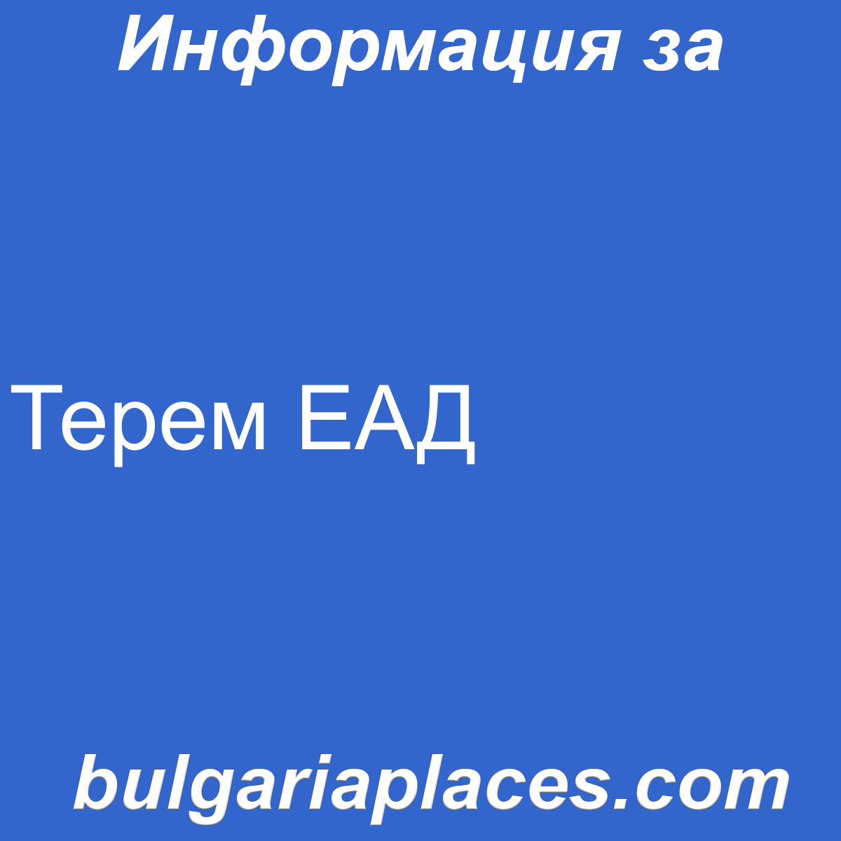 Терем ЕАД