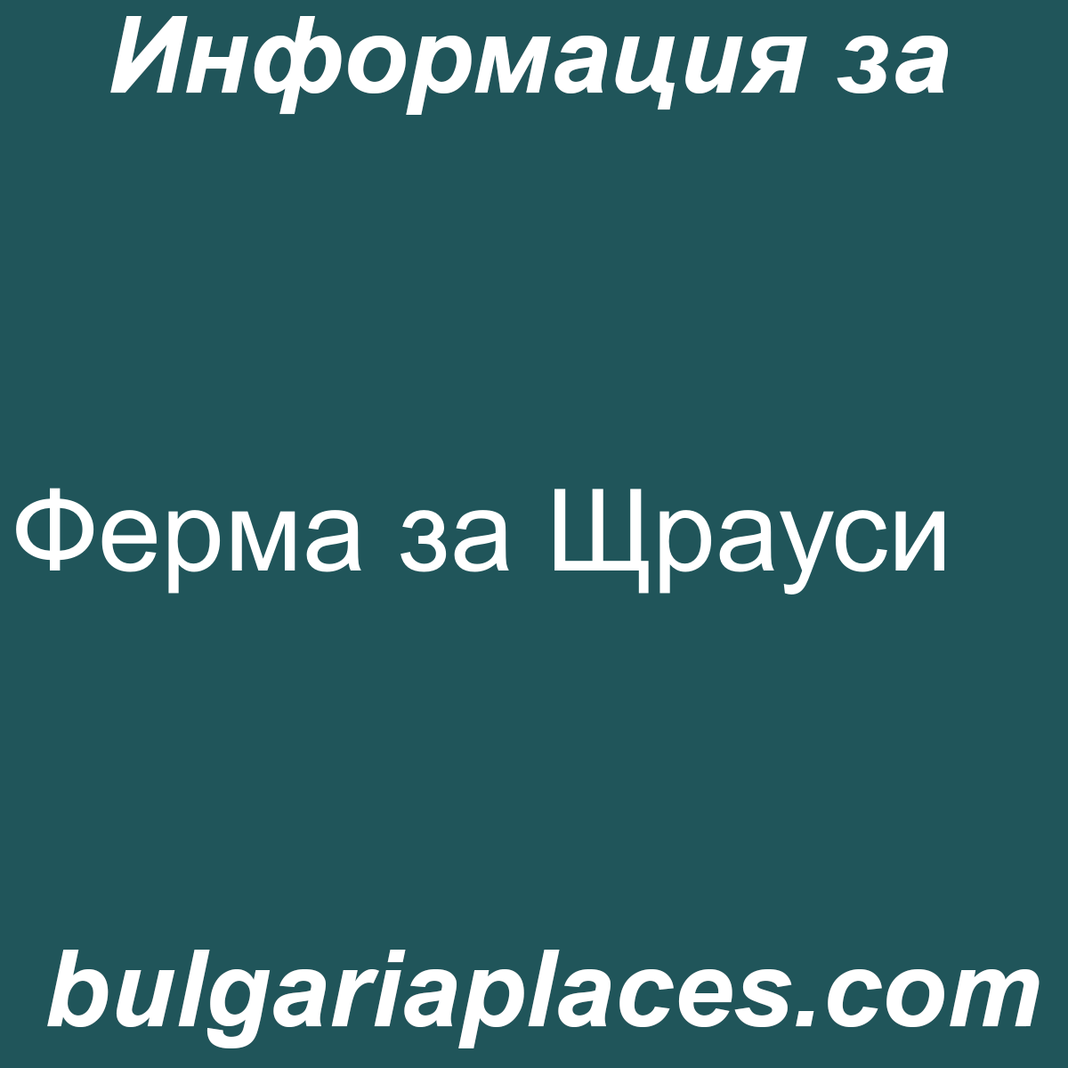 Ферма за Щрауси